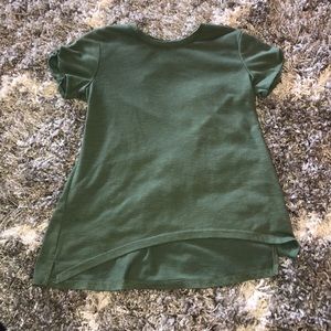 Girls M Copper Key high-low tee